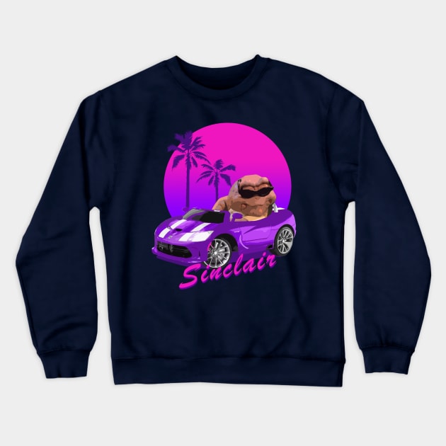 Baby Sinclair Too Cool For School Crewneck Sweatshirt by dogeandpepe